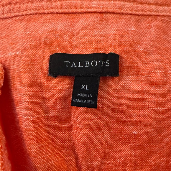 Talbots Women's Coral Line  Button-Up Top, size XL - Picture 5 of 5